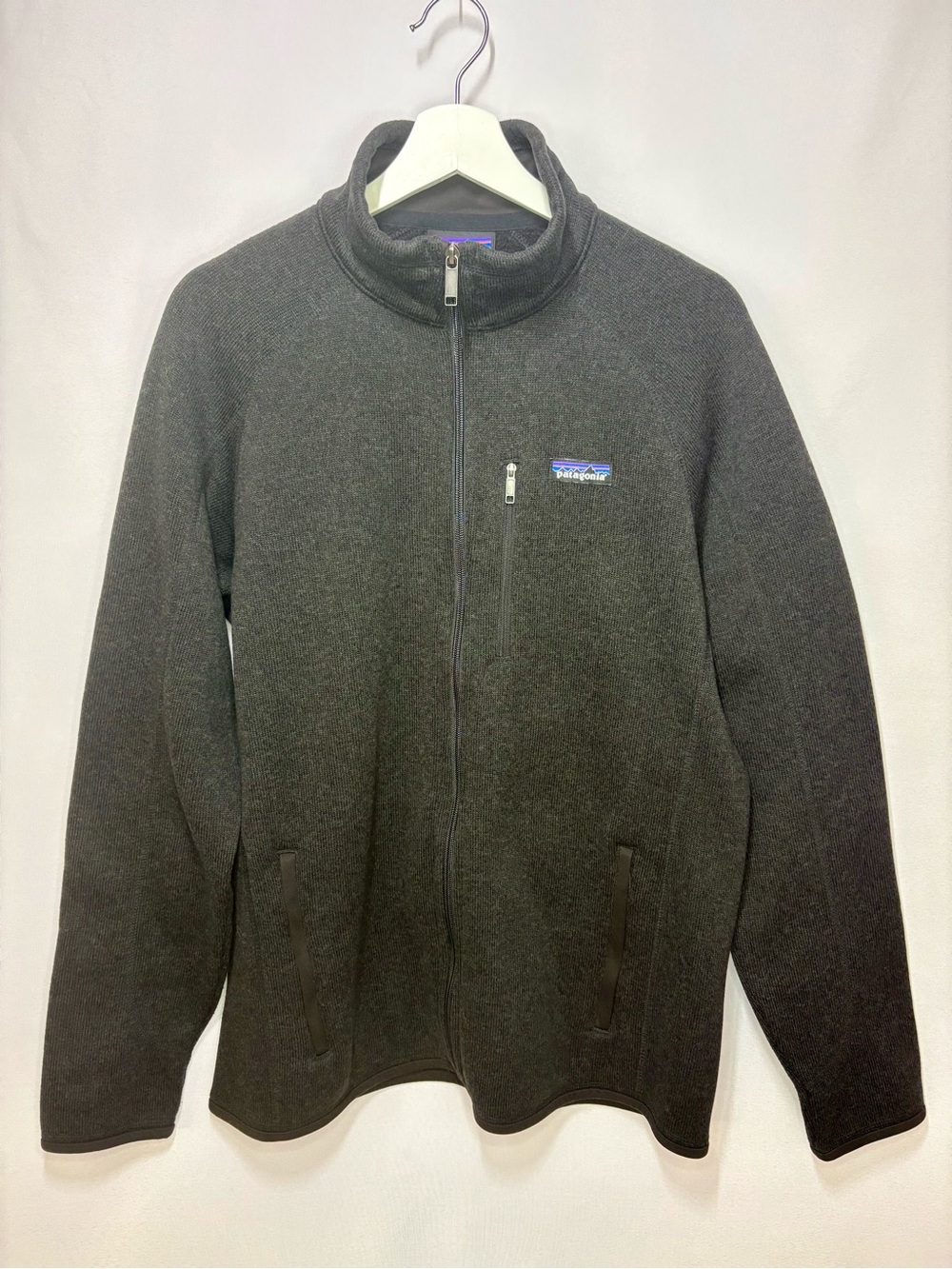 Patagonia Men’s Better Sweater, LARGE, Charcoal,  Full-Zip Fleece